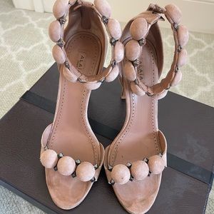Alaia La Bombe stud ankle heels with original box - size 37.5